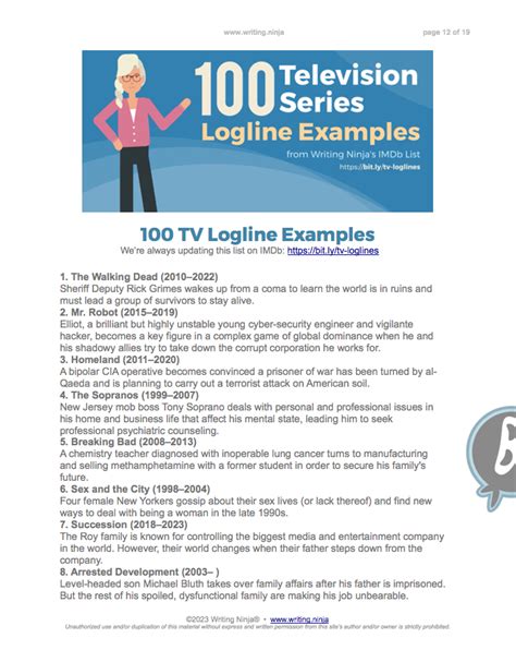 Logline Examples and How to Write One .